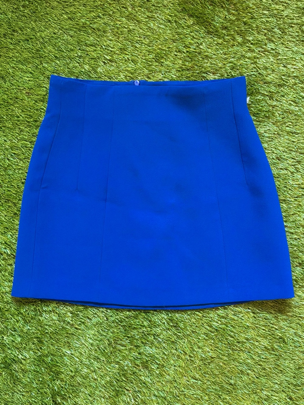 Zara Royal Blue High Waisted Mini Skirt Small NWT